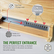 Load image into Gallery viewer, Stainless Steel Metal 8 or 10-Frame Adjustable Entrance Reducer and Mouse Guard for Bee Hives