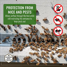 Load image into Gallery viewer, Stainless Steel Metal 8 or 10-Frame Adjustable Entrance Reducer and Mouse Guard for Bee Hives