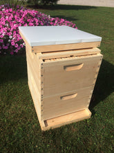 Load image into Gallery viewer, 2 Deep w/Frames Beekeeping Bee Hive Assembled Langstroth