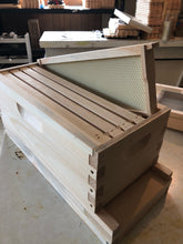 Load image into Gallery viewer, 5 Frame Nuc Medium 6 5/8 Complete Bee Hive w/Frames & Foundations (UnAssembled) Langstroth