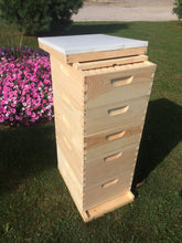 Load image into Gallery viewer, Bee Hive 2 Deep & 3 Medium w/Frames Beekeeping BeeHive kit Un-Assembled Langstroth