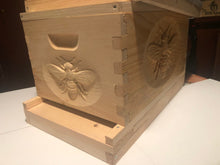 Load image into Gallery viewer, Bee Hive 3D Relief #CNC Carving Honey Bee on a BeeHive Un-Assembled 10/Frame Beekeeping Equipment Langstroth