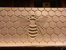 Load image into Gallery viewer, Bee Hive Deep 9 5/8 BeeHive Body ONLY Honey Comb #CNC Engraving on All 4 Sides (Assembled) Langstroth