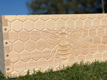 Load image into Gallery viewer, Bee Hive Deep 9 5/8 BeeHive Body ONLY Honey Comb #CNC Engraving on All 4 Sides (Assembled) Langstroth