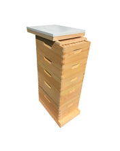 Load image into Gallery viewer, Bee Hive 2 Deep & 3 Medium w/Frames Beekeeping BeeHive kit Un-Assembled Langstroth