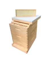 Load image into Gallery viewer, 3 Medium (6 5/8) Complete Bee Hive kit (Un-Assembled) Langstroth
