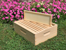 Load image into Gallery viewer, 2 Deep 1 Medium Complete Bee Hive kit w/Frames & Foundations (Un-Assembled) Langstroth