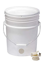 Load image into Gallery viewer, Little Giant Plastic Honey Bucket Bucket with Honey Gate for Beekeeping (5 Gallon) (Item No. BKT5)
