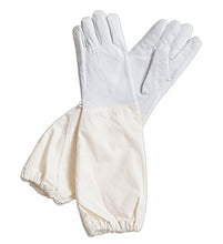 Load image into Gallery viewer, FOREST BEEKEEPING SUPPLY - Goatskin Leather Beekeeper's Glove with Long Canvas Sleeve &amp; Elastic Cuff. Keystone Thumb and Dexterity (Medium)
