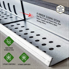 Load image into Gallery viewer, Stainless Steel Metal 8 or 10-Frame Adjustable Entrance Reducer and Mouse Guard for Bee Hives
