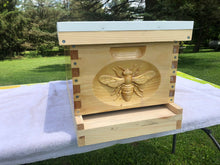 Load image into Gallery viewer, Bee Hive 3D Relief #CNC Carving Honey Bee on a BeeHive Un-Assembled 10/Frame Beekeeping Equipment  Langstroth
