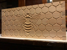 Load image into Gallery viewer, Bee Hive Deep 9 5/8 BeeHive Body ONLY Honey Comb #CNC Engraving on All 4 Sides (Assembled) Langstroth
