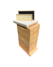 Load image into Gallery viewer, Bee Hive 2 Deep 2 Medium Complete BeeHive kit w/Frames &amp; Foundations (Un-Assembled) Langstroth
