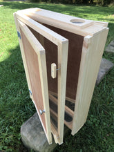 Load image into Gallery viewer, Observation Bee Hive Holds 12 Medium Frames with Double-side Plexi glass doors Fully Assembled FRAMES NOT INCLUDED
