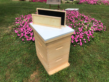 Load image into Gallery viewer, 2 Deep 1 Medium Complete Bee Hive kit w/Frames &amp; Foundations (Un-Assembled) Langstroth
