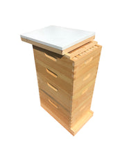 Load image into Gallery viewer, Bee Hive 2 Deep &amp; 2 Medium w/Frames Beekeeping BeeHive kit Un-Assembled Langstroth
